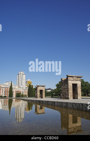 Tempio di Debod, Parque del Oeste, Madrid, Spagna Foto Stock