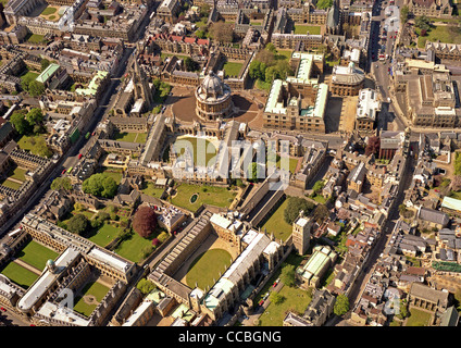 Vista aerea dell'Università di Oxford dal 1991 Foto Stock