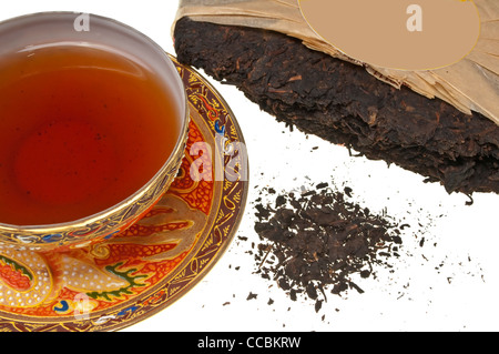 Il cinese Pu-Erh Tea Foto Stock