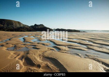 Plage de Donnant, Belle-Ile-en-Mer, Morbihan, in Bretagna, Francia Foto Stock