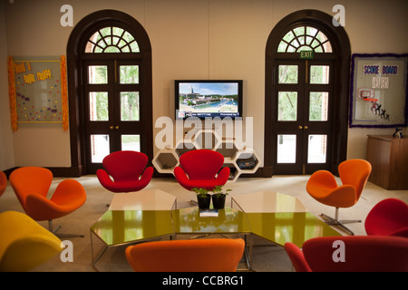 L'interno della UBS Business University di Singapore Foto Stock