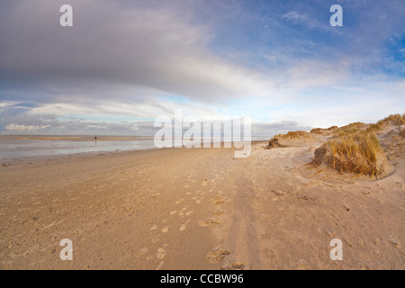 Spiaggia settentrionale di Borkum Foto Stock