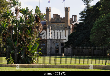 Government House nei Giardini Botanici di Sydney, nuovo Galles del Sud, Australia Foto Stock