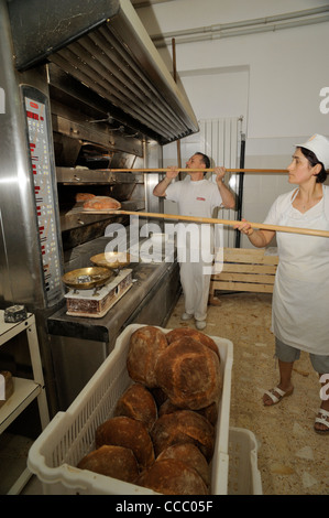 Italia, Basilicata, Roccanova, panetteria, forno del pane Foto Stock