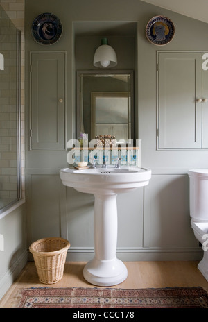 Ponte Whin carrozza ferroviaria House, Eype, Dorset Bagno Foto Stock