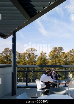 Agostino house adp canterbury settembre 2009 baldacchino sopra Terrace cafe Foto Stock