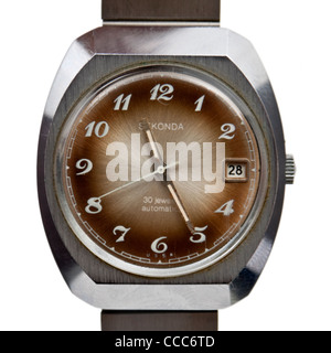 Vintage anni sessanta Sekonda automatica di 24 gioielli uomo orologio da polso, fatta in Unione Sovietica Foto Stock