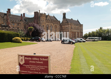 La battaglia di Abbey School in Battle, East Sussex, Inghilterra. Foto Stock