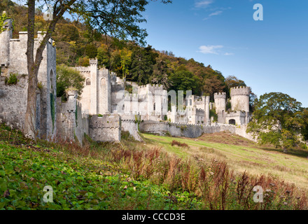 Il castello di Gwrych, vicino Abergele, Borough di Conwy, Galles del Nord, Regno Unito Foto Stock