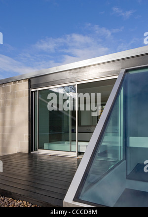 Hamstead Lane, Duggan Morris architetti, terrazza sul tetto Foto Stock