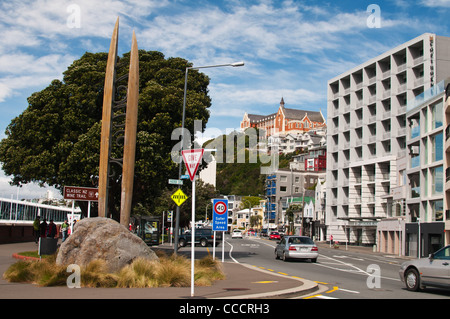 Oriental Parade, Wellington, Nuova Zelanda. Foto Stock