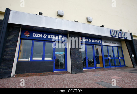 Ben e Jerry's gelateria presso un cinema Odeon in Brighton. Foto Stock