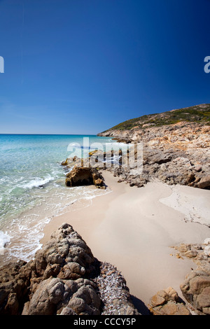 Pinus Village Beach, Santa Margherita di Pula, Pula (CA), Sardegna, Italia, Europa Foto Stock