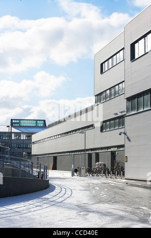 SUFFOLK NUOVO COLLEGIO SHEPPARD ROBSON IPSWICH SUFFOLK REGNO UNITO 2009 colpo esterno dell edificio che mostra le linee in grassetto DEL DESIGN Foto Stock