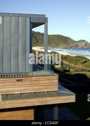 Boomerang case sulla spiaggia, Boomerang Beach, Australia, 2009 Foto Stock