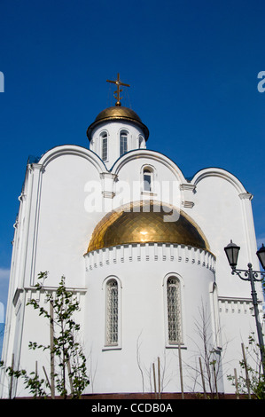La Russia, a Murmansk. più grande città a nord del circolo polare artico. russo cattedrale ortodossa di San Nicola. Foto Stock