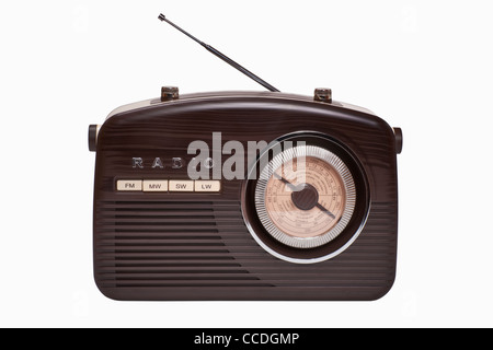 Detailansicht eines alten radio | Dettaglio foto di una vecchia radio Foto Stock