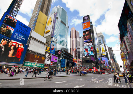 La città di New York Street scene - Times Square Foto Stock
