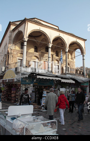 Museo Greco di arte popolare, ospitati nel 'Tzami Tzistaraki' (moschea), Piazza Monastiraki, Atene, Attica, Grecia Foto Stock