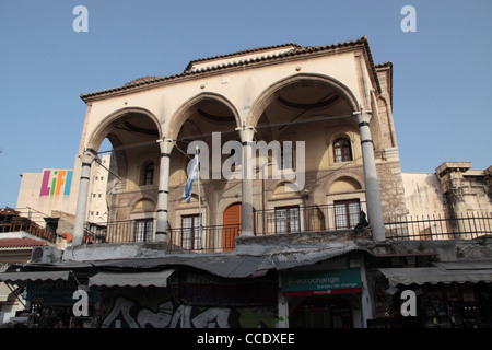 Museo Greco di arte popolare, ospitati nel 'Tzami Tzistaraki' (moschea), Piazza Monastiraki, Atene, Attica, Grecia Foto Stock