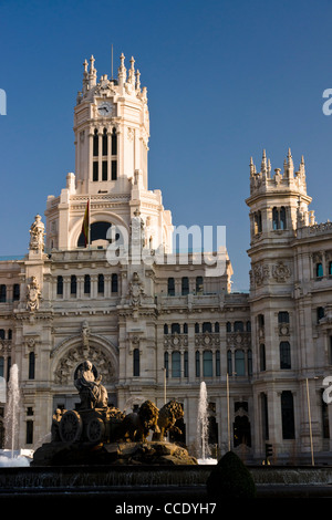 Plaza de Cibeles, Madrid, Spagna. Foto Stock