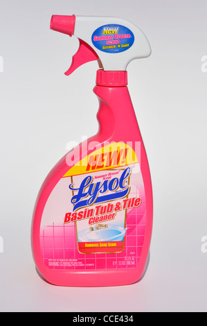 Bacino Lysol, vasca e tile cleaner Foto Stock