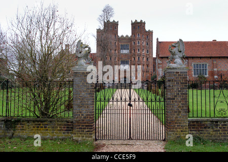 Tudor Manor House, Layer Marney Tower, Tiptree, Essex, Inghilterra Foto Stock