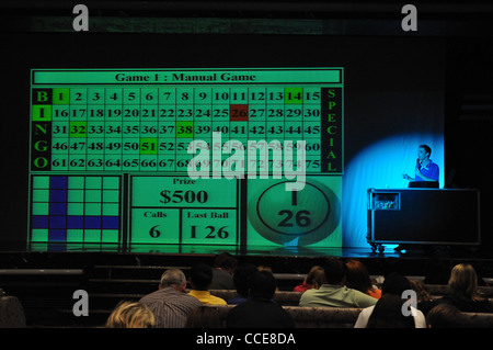 La nave di crociera al gioco del bingo Foto Stock