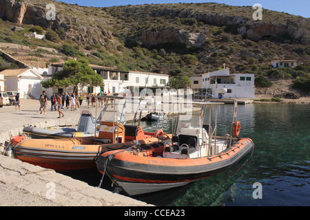 Di scena sul isola di Cabrera, arcipelago di Cabrera delle isole, Spagnolo parco naturale, situato a sud est di Palma de Mallorca / Maiorca Foto Stock