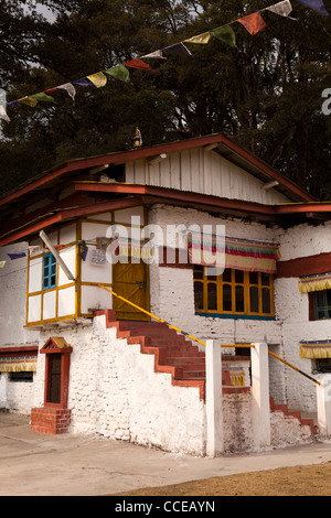 India, Arunachal Pradesh, Tawang, Ugyenling tempio, luogo di nascita di Tsangyang Gyatso, 6° Dalai Lama Foto Stock