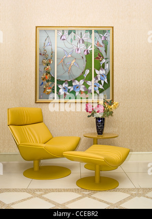Il design moderno degli interni con vitrage Foto Stock