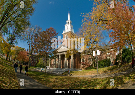 La Chiesa commemorativa in Harvard University di Cambridge, Massachusetts, STATI UNITI D'AMERICA Foto Stock