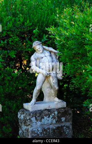 Ercolano, " casa dei cervi" (casa dei cervi), particolare del giardino. Foto Stock