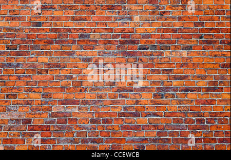 Il vecchio muro di mattoni come sfondo Foto Stock