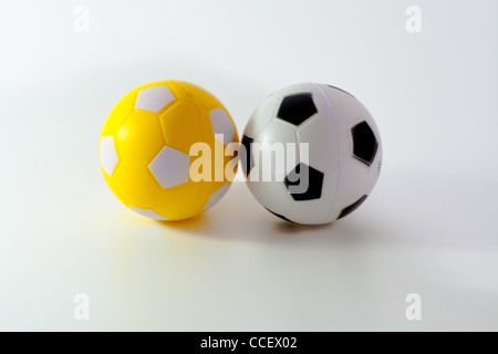 Calcio due palloni da calcio Foto Stock