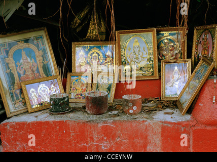 Santuario dedicato alla divinità Indù Ganesh di George Town in Penang Island in Malesia in Estremo Oriente Asia sud-orientale. La religione Viaggi Religiosi Foto Stock