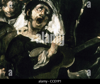 Francisco de Goya (1746-1828). Un pellegrinaggio di San Isidro. 1821-1823. Dettaglio. Foto Stock