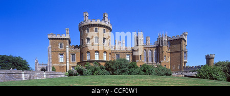 Storico Castello di Belvoir maestosa casa & heritage mansion aperta come centro di turismo & impostato in inglese campagna vicino Grantham LEICESTERSHIRE REGNO UNITO Inghilterra Foto Stock