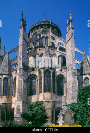 Cattedrale di St-Etienne, Bourges, Cher, Francia. Foto Stock