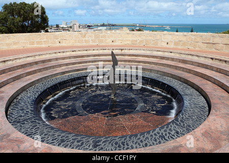 La piscina del ricordo presso la HMAS Sydney Memorial a Geraldton, Australia occidentale, Australia. Foto Stock