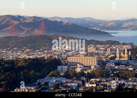 Vista su San Francisco, California, Stati Uniti d'America Foto Stock