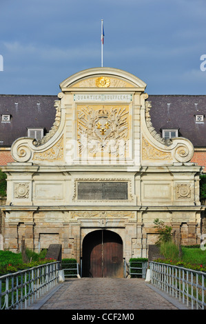 Cancello di ingresso alla cittadella di Vauban a Lille, Francia Foto Stock