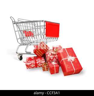 Shopping di Natale Foto Stock