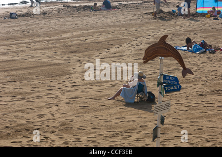 Viking Bay Beach. Broadstairs, isola di Thanet. Kent. In Inghilterra. Regno Unito Foto Stock