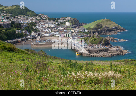 Ilfracombe in North Devon catturato da South West Coast Path in estate Foto Stock