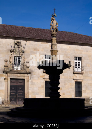 Largo do Paço a Braga, Portogallo Foto Stock