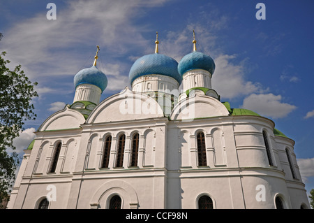 RUSSIA, Uglich, la Chiesa Russa Ortodossa di San Demetrio nel campo Foto Stock