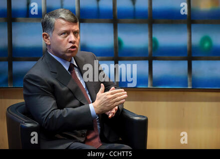 Dic. 15, 2010 - Bruxelles, BXL, Belgio - Jordan King Abdullah II prima dell'assemblea presso la sede centrale della Commissione europea di Bruxelles in Belgio su 2010-12-15 da Wiktor Dabkowski (credito Immagine: © Wiktor Dabkowski/ZUMAPRESS.com) Foto Stock