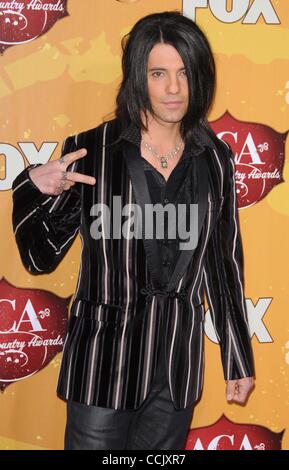 6 dicembre 2010 - Hollywood, California, Stati Uniti - 2010 Paese americano premi al Grand Garden Arena al MGM Grand Hotel di Las Vegas, nanovolt 2010.12/6/10 2010..Criss Angel.K66363SK(Immagine di credito: Â© Scott Kirkland/Globe foto/ZUMAPRESS.com) Foto Stock