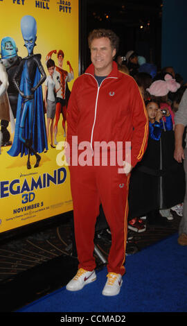 Ottobre 30, 2010 - Hollywood, California, Stati Uniti - Will Ferrell durante la premiere del nuovo film da Dreamworks Animation MEGAMIND, tenutasi al Grauman's Chinese Theater, il 30 ottobre 2010 a Los Angeles. 2010.K66683MGE(Immagine di credito: Â© Michael Germana Globo/foto/ZUMApress.com) Foto Stock